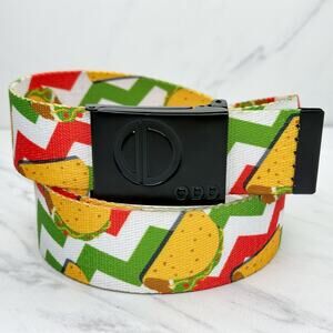 Odd Sox Taco Web Belt Removable Black Buckle Mens OS ✨